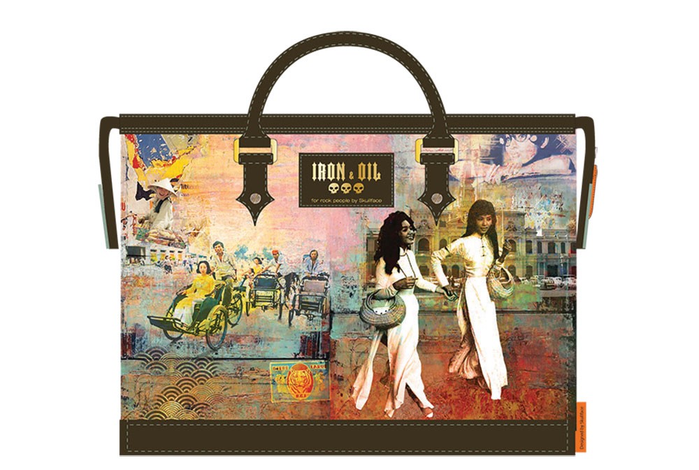 HỌA SỸ NGƯỜI PHÁP ĐƯA TRANH HÀNG TRỐNG LÊN TÚI XÁCH THỜI TRANG